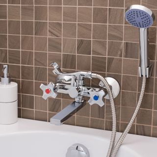 Смеситель для ванны с душем РМС SL115-142E хром